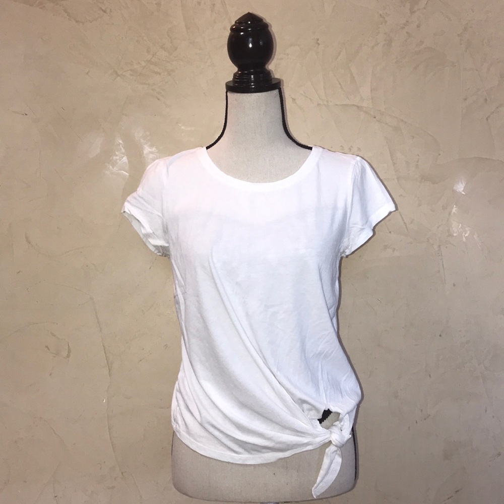 White blouse with knot - size Large - For juniors